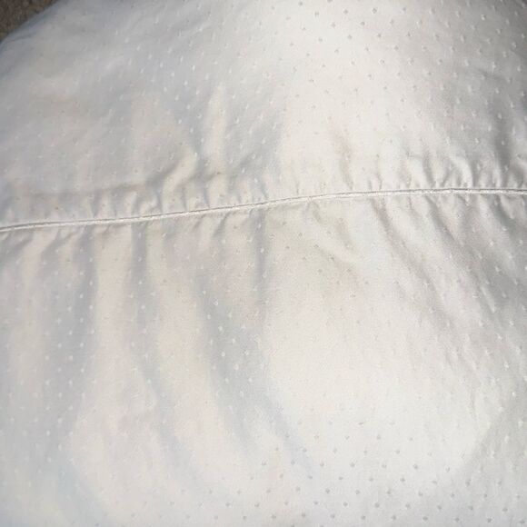 Martha Stewart Queen Egyptian Cotton Flat Sheet  with Textured Polka Dots - Picture 3 of 6